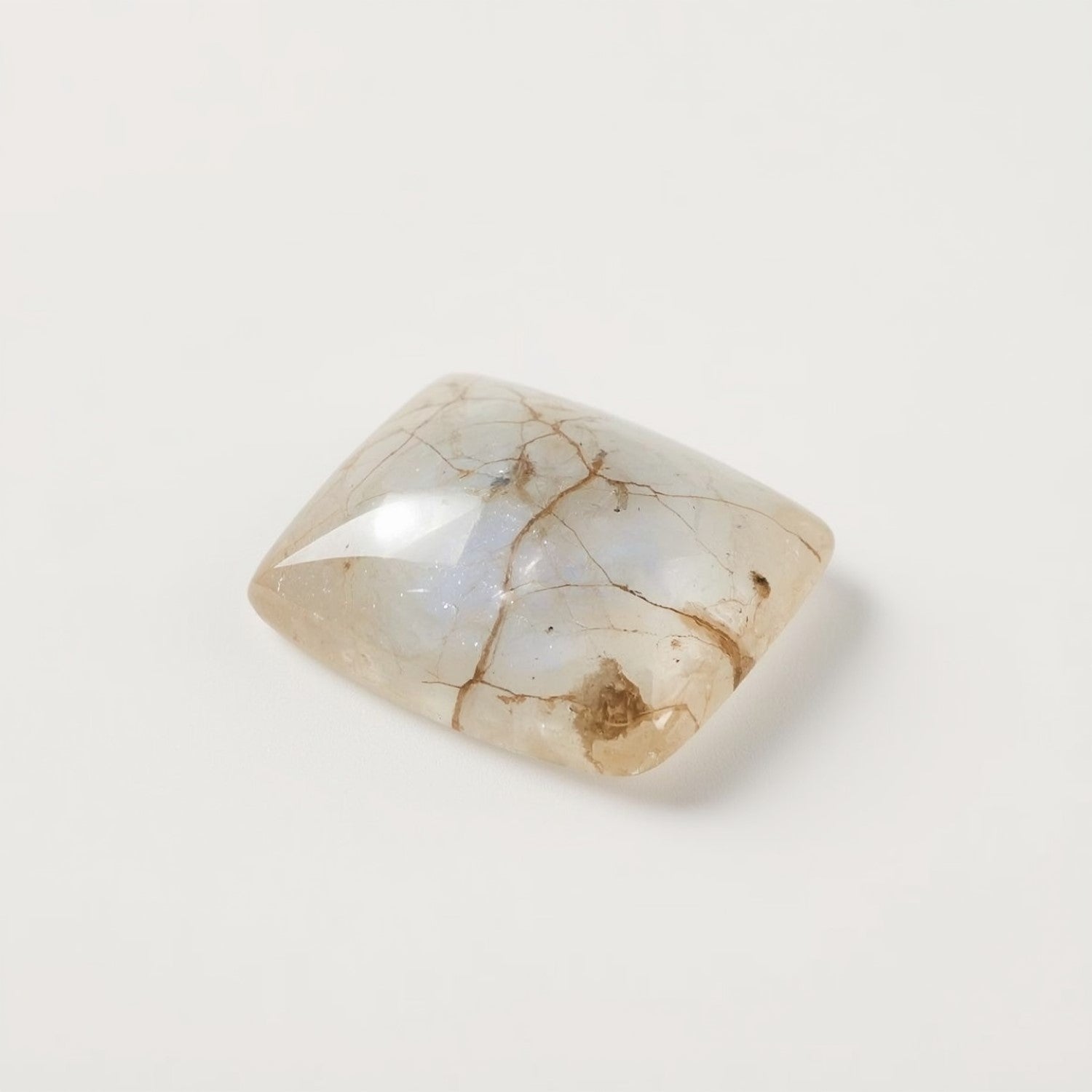 Moonstone 1PC Small 6x9 MM Emerald Cabochon White Pure semi Precious Loose Gems