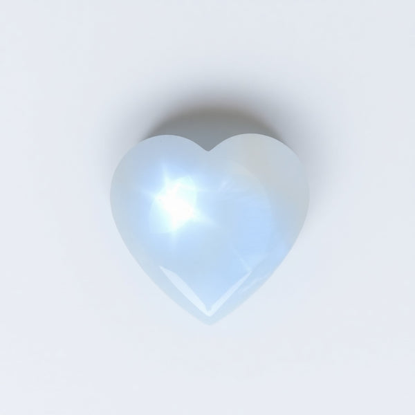 Moonstone 1PC Large 10x10 MM Heart Cabochon White Superior semi Precious Semi Precious Gemstone