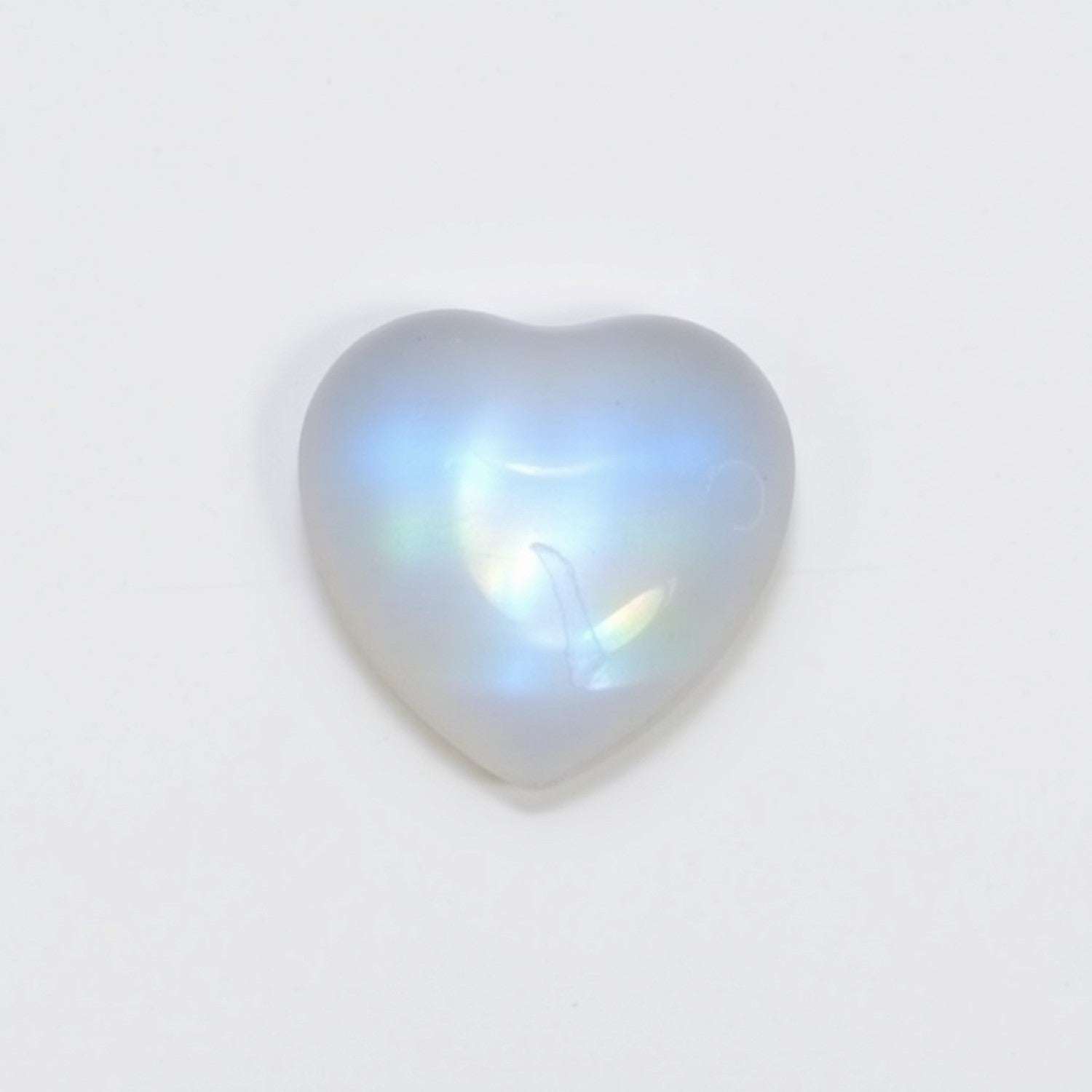 Moonstone 1PC Large 11x11 MM Heart Cabochon White Pure semi Precious Precious Gemstone Hoofdafbeelding