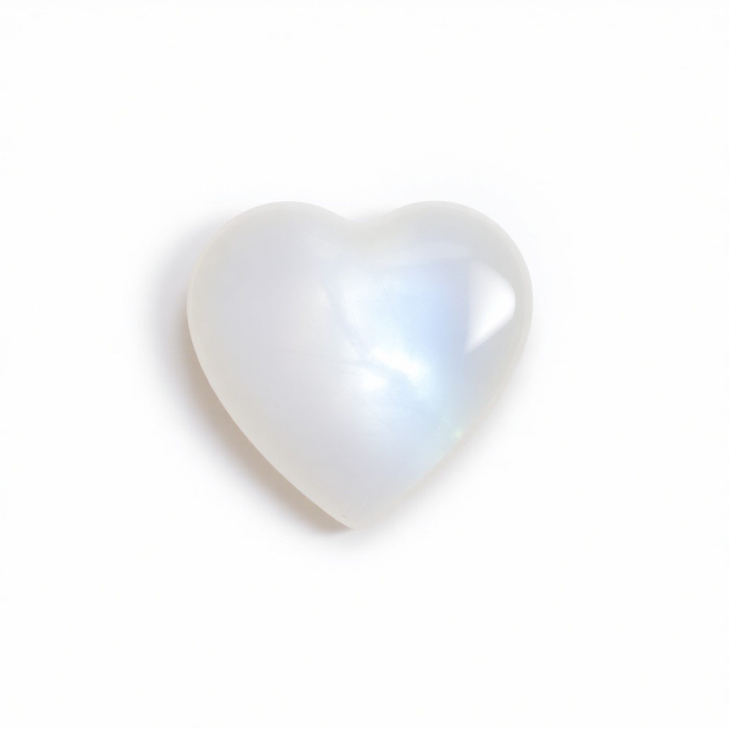 Moonstone 1PC Large 11x11 MM Heart Cabochon White Pure semi Precious Precious Gemstone Secundaire afbeelding