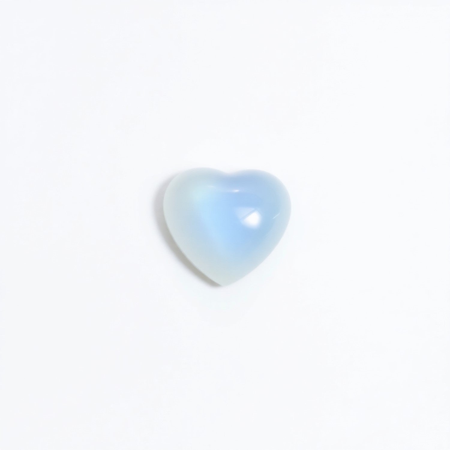 Moonstone 10PC Tiny 3x3 MM Heart Cabochon White Luster semi Precious Loose Gemstones Hoofdafbeelding
