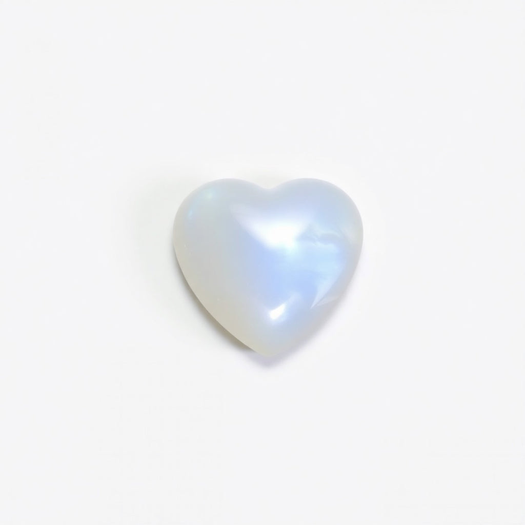 Moonstone 10PC Tiny 5x5 MM Heart Cabochon White Shine semi Precious Precious Gemstone