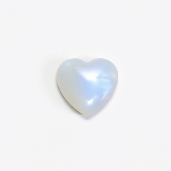Moonstone 10PC Tiny 5x5 MM Heart Cabochon White Shine semi Precious Precious Gemstone