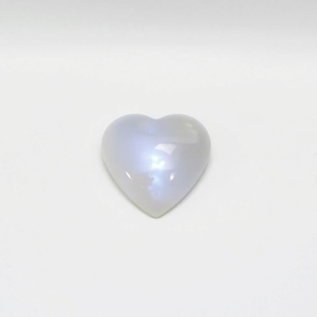 Moonstone 10PC Tiny 5x5 MM Heart Cabochon White Shine semi Precious Precious Gemstone