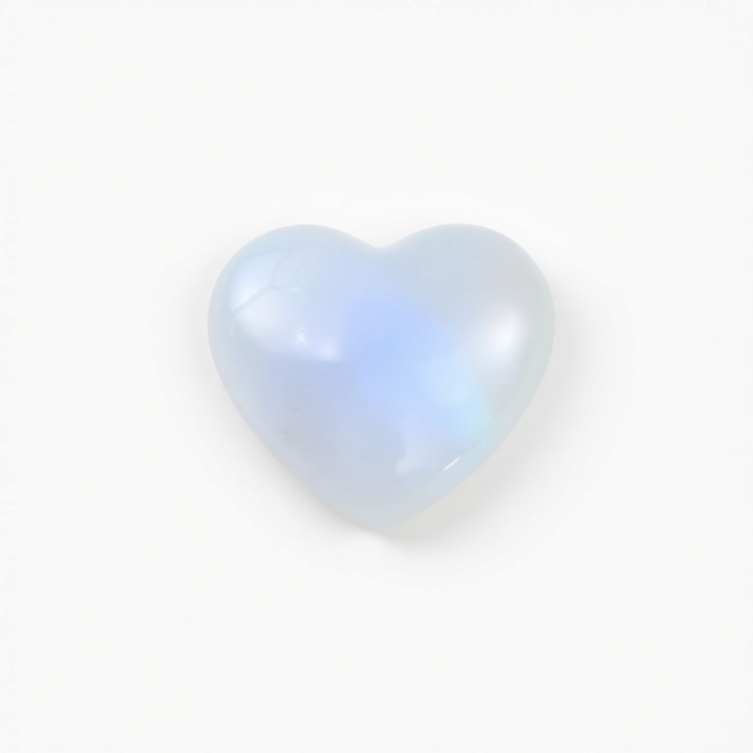 Moonstone 1PC Tiny 6x6 MM Heart Cabochon White Fine semi Precious Gems