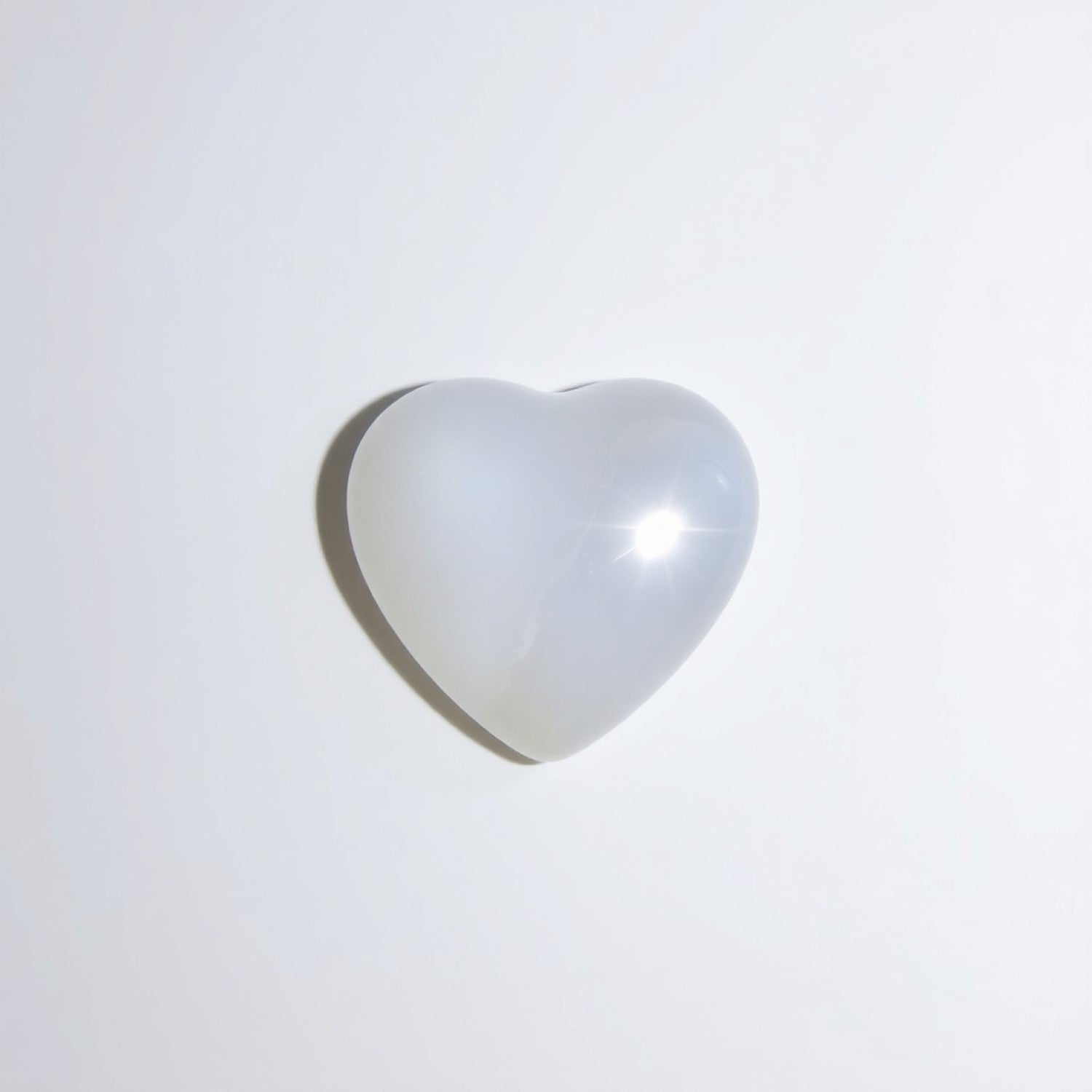 Moonstone 1PC Tiny 6x6 MM Heart Cabochon White Fine semi Precious Gems Secundaire afbeelding