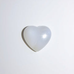 Moonstone 1PC Tiny 6x6 MM Heart Cabochon White Fine semi Precious Gems