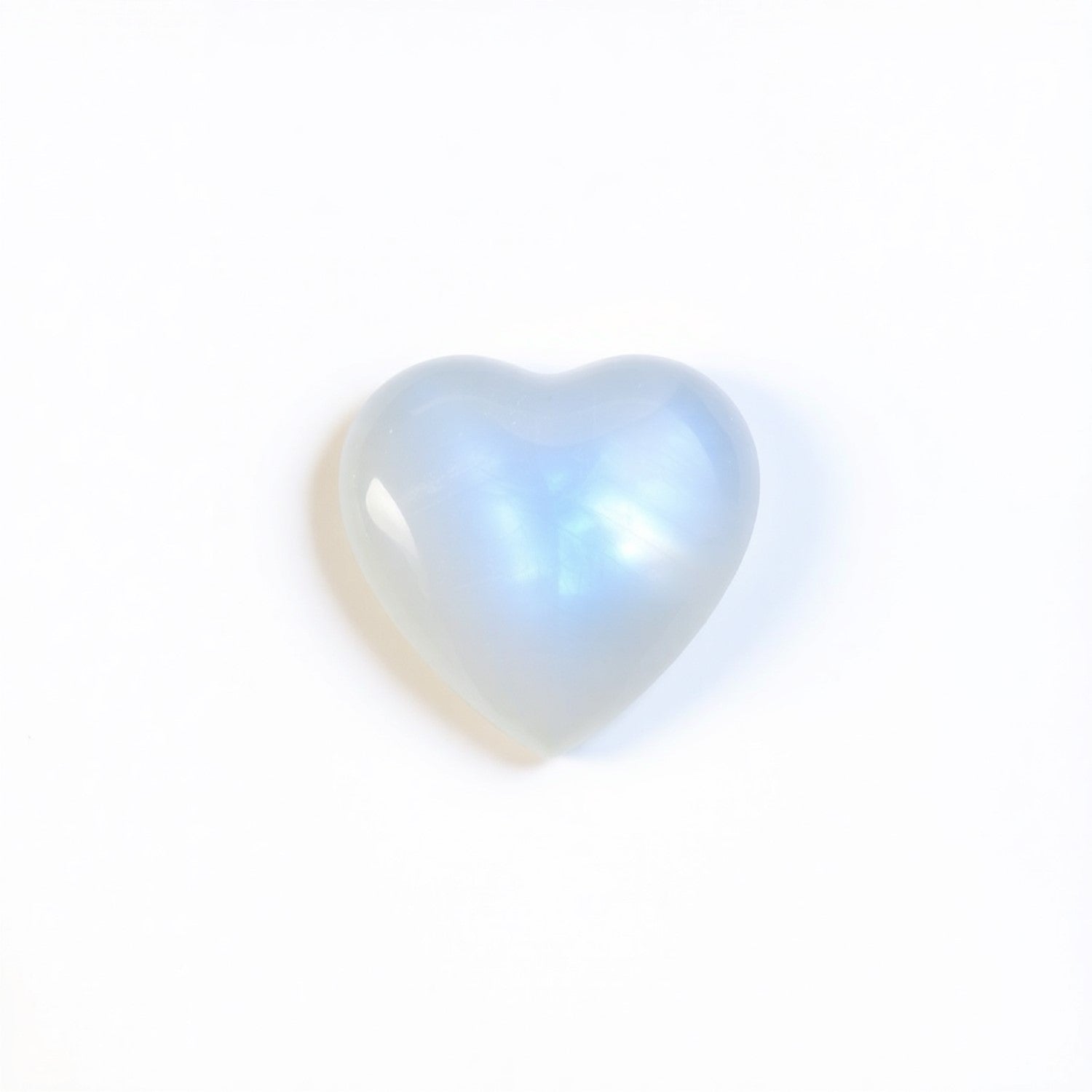 Moonstone 1PC Small 7x7 MM Heart Cabochon White High-Quality semi Precious Loose Gems Hoofdafbeelding
