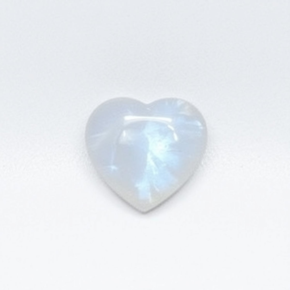 Moonstone 1PC Small 8x8 MM Heart Cabochon White Natural semi Precious Loose Gemstone