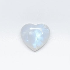 Moonstone 1PC Small 8x8 MM Heart Cabochon White Natural semi Precious Loose Gemstone