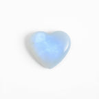 Moonstone 1PC Small 8x8 MM Heart Cabochon White Natural semi Precious Loose Gemstone
