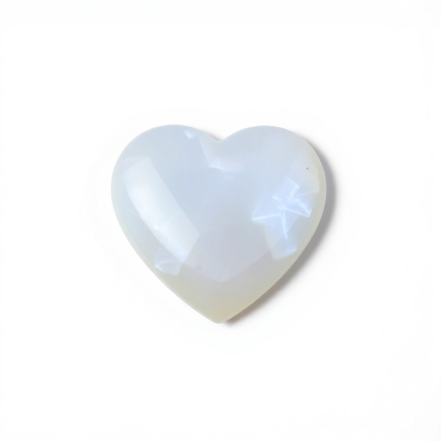 Moonstone 1PC Medium 9x9 MM Heart Cabochon White Genuine semi Precious Loose Gemstones Hoofdafbeelding