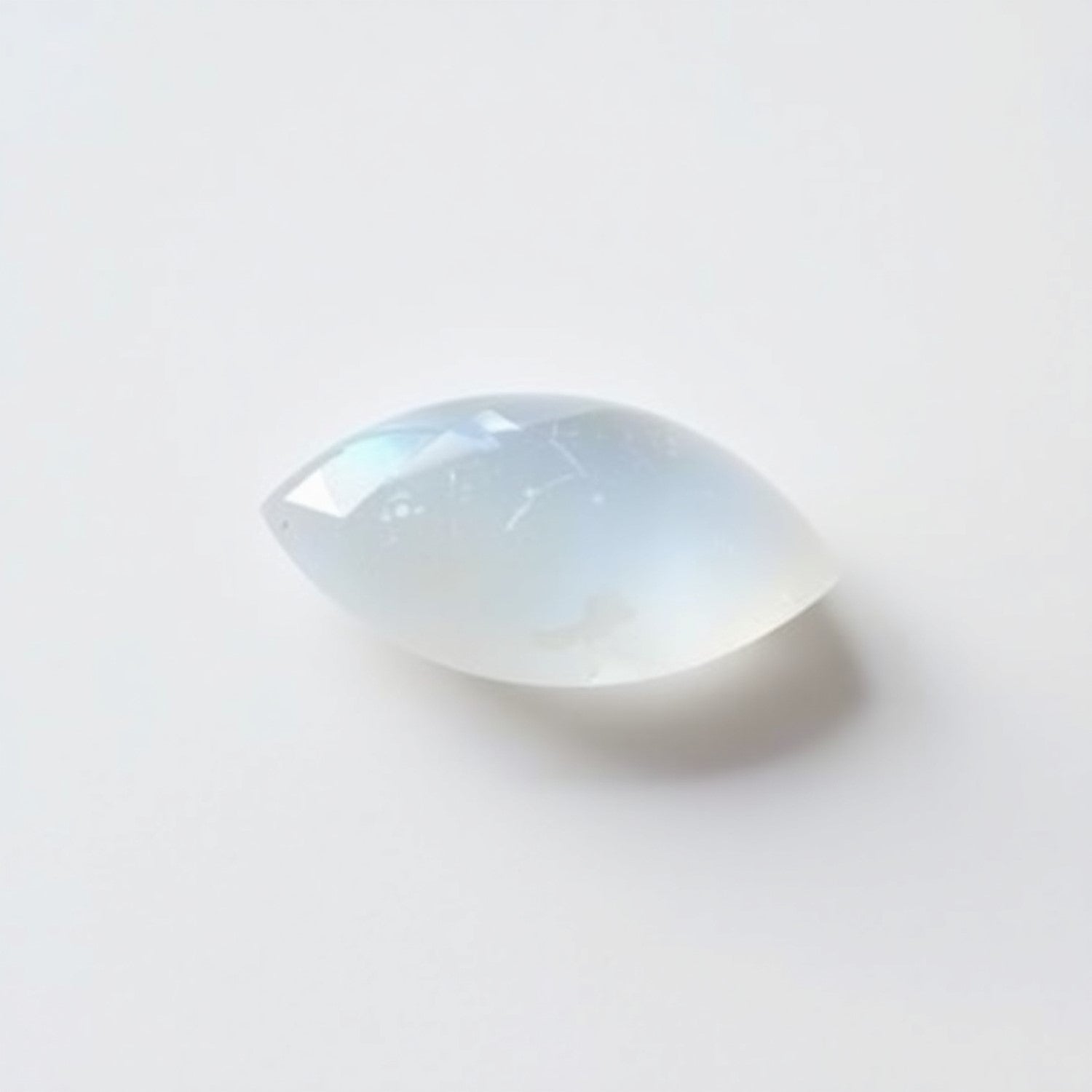 Moonstone 1PC Large 8x16 MM Marquise  Cabochon White Fine semi Precious Gems Immagine principale del prodotto