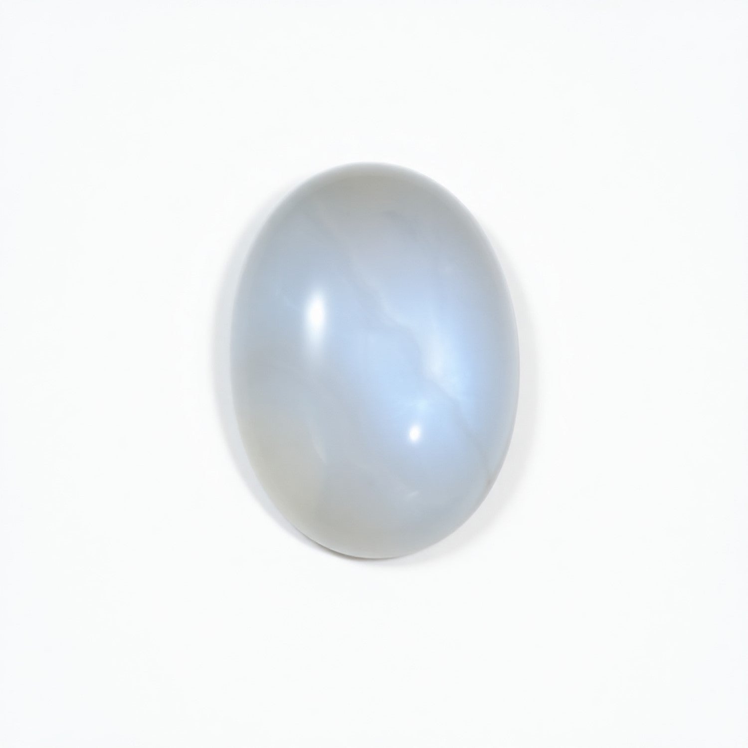 Moonstone 1PC Medium 8x10 MM Oval Cabochon White Shine semi Precious Loose Gems Huvudsaklig produktbild