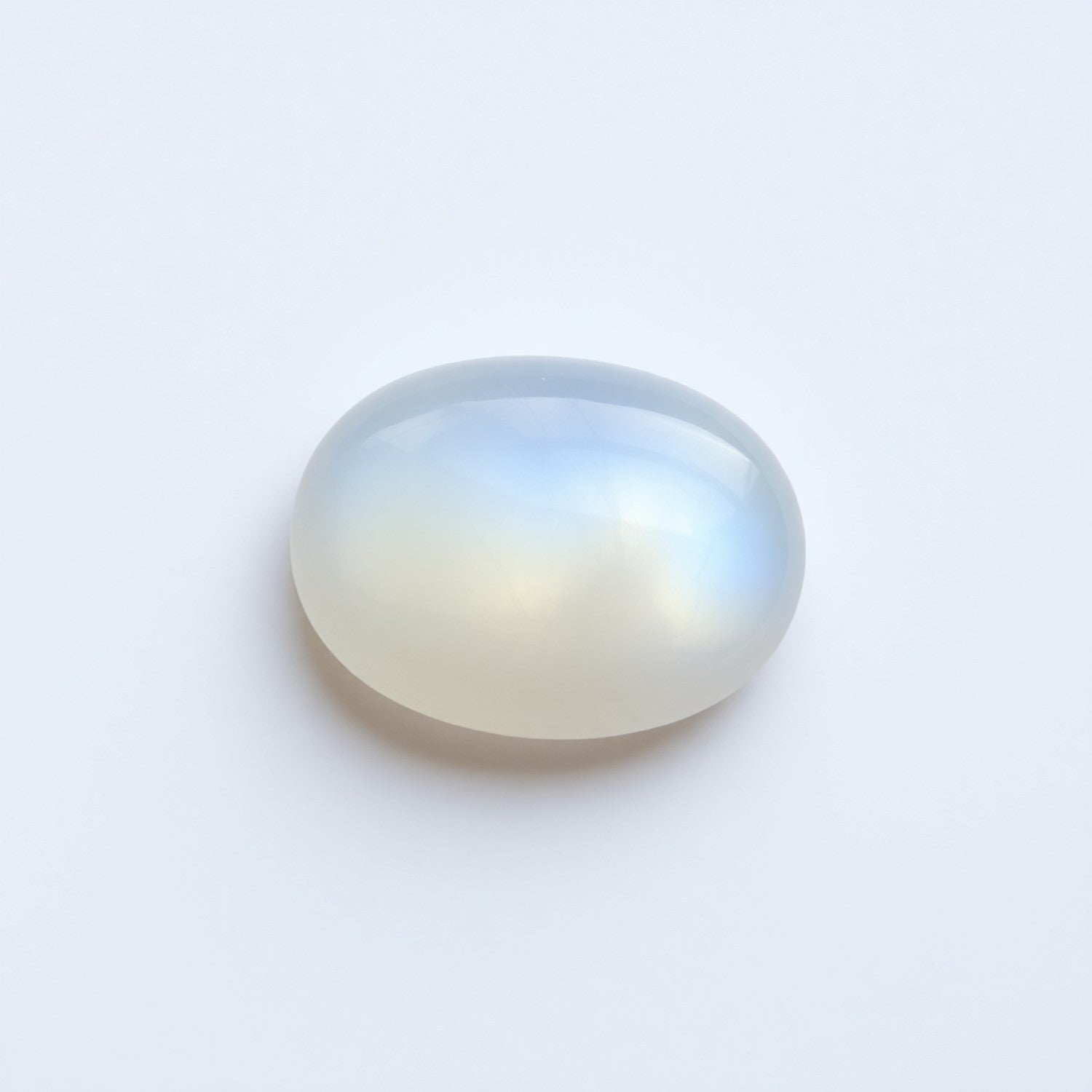 Moonstone 1PC Medium 8x10 MM Oval Cabochon White Shine semi Precious Loose Gems Sekundär produktbild