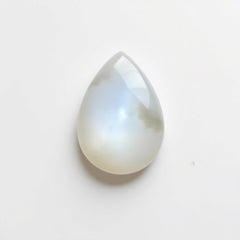 Moonstone 10PC Tiny 4x6 MM Pear Cabochon White Lustrous semi Precious Gems