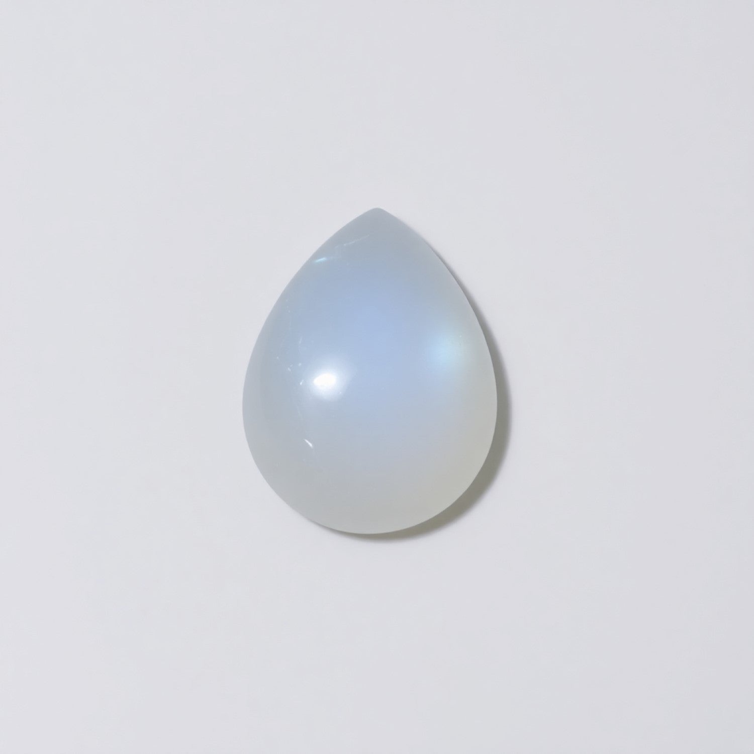 Moonstone 1PC Small 6x8 MM Pear Cabochon White Fine semi Precious Loose Gemstone Immagine secondaria del prodotto