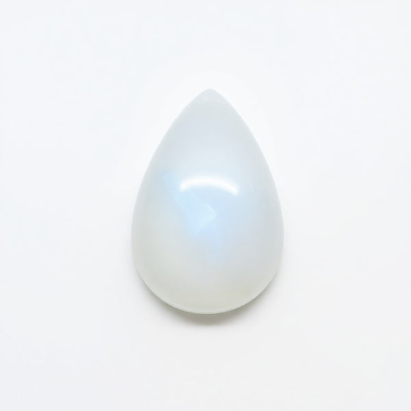 Moonstone 1PC Medium 7x10 MM Pear Cabochon White Genuine semi Precious Precious Gemstone