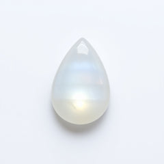 Moonstone 1PC Small 7x9 MM Pear Cabochon White Natural semi Precious Semi Precious Gemstone
