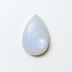 Moonstone 1PC Medium 8x10 MM Pear Cabochon White Superior semi Precious Gems