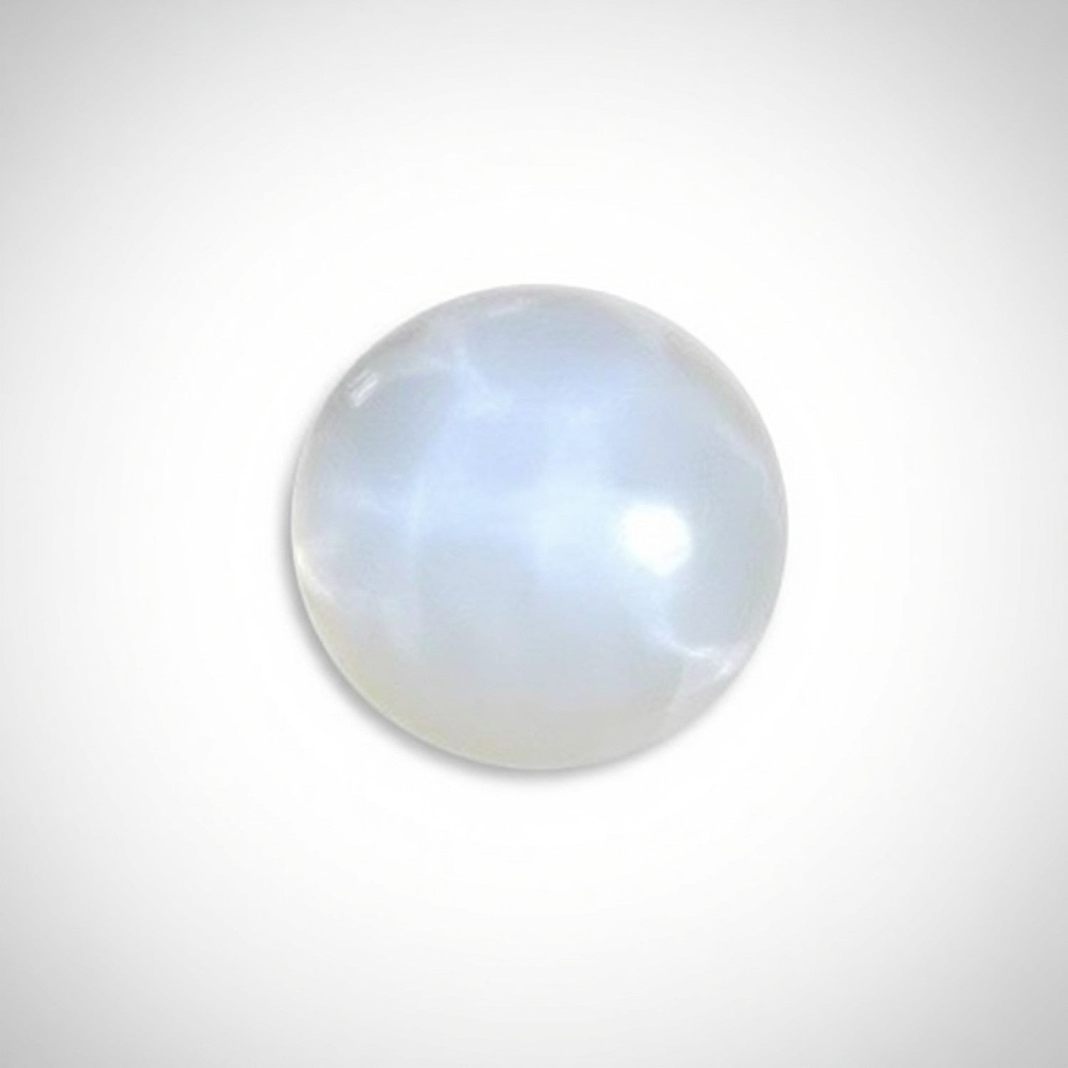 Moonstone 1PC Tiny 6x6 MM Round Cabochon White Shine semi Precious Precious Gemstone Secundaire afbeelding