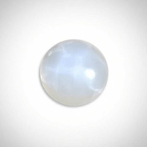 Moonstone 1PC Tiny 6x6 MM Round Cabochon White Shine semi Precious Precious Gemstone