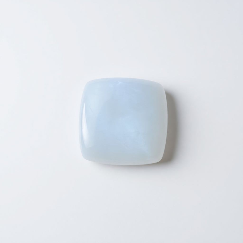 Moonstone 1PC Small 8x8 MM Square Cabochon White Lustrous semi Precious Gems