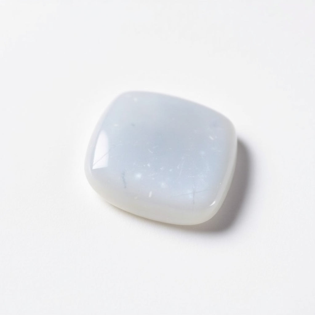 Moonstone 1PC Small 8x8 MM Square Cabochon White Lustrous semi Precious Gems