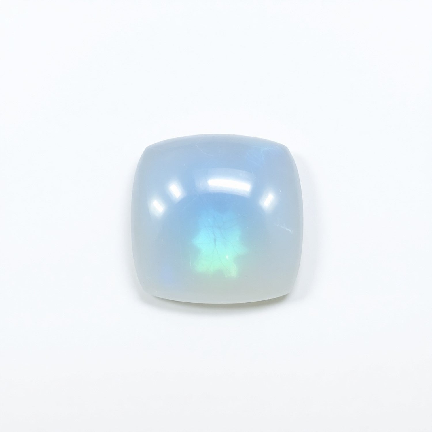 Moonstone 1PC Medium 9x9 MM Square Cabochon White Shine semi Precious Loose Gems Второстепенное изображение товара