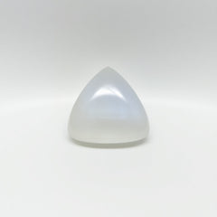 Moonstone 1PC Tiny 6x6 MM Triangle Cabochon White Pure semi Precious Loose Gems
