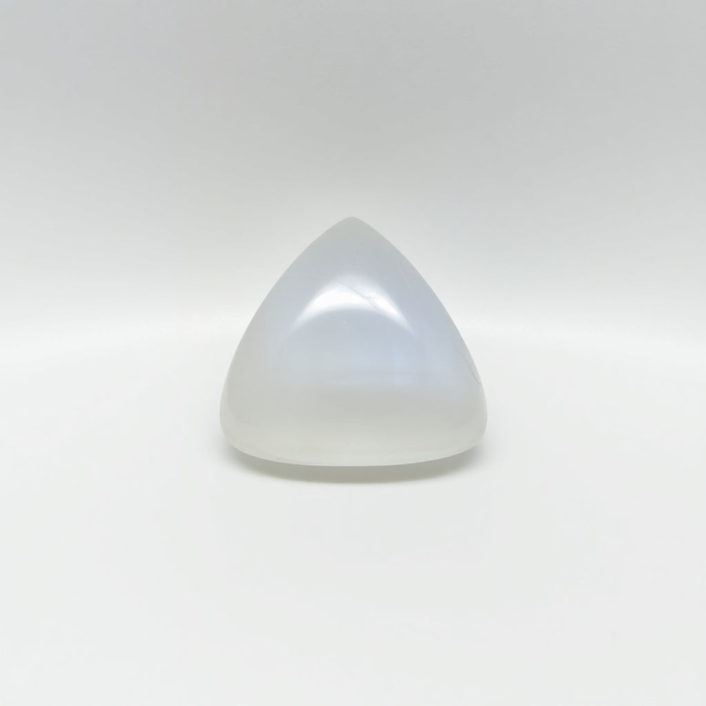 Moonstone 1PC Small 7x7 MM Triangle Cabochon White Fiery semi Precious Loose Gemstone