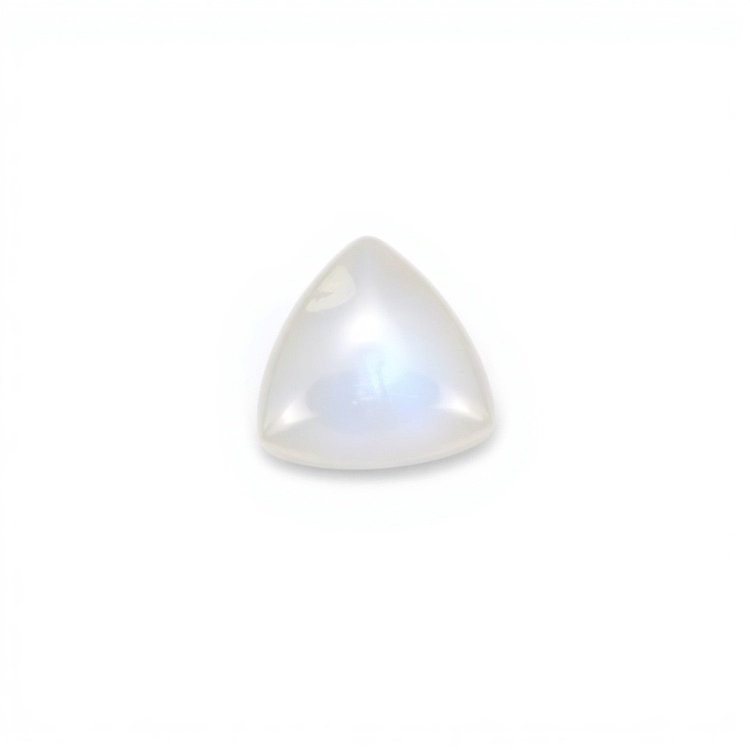 Moonstone 1PC Small 8x8 MM Triangle Cabochon White Brilliant semi Precious Loose Gemstones Главное изображение товара