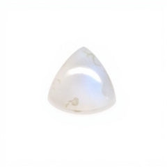 Moonstone 1PC Small 8x8 MM Triangle Cabochon White Brilliant semi Precious Loose Gemstones
