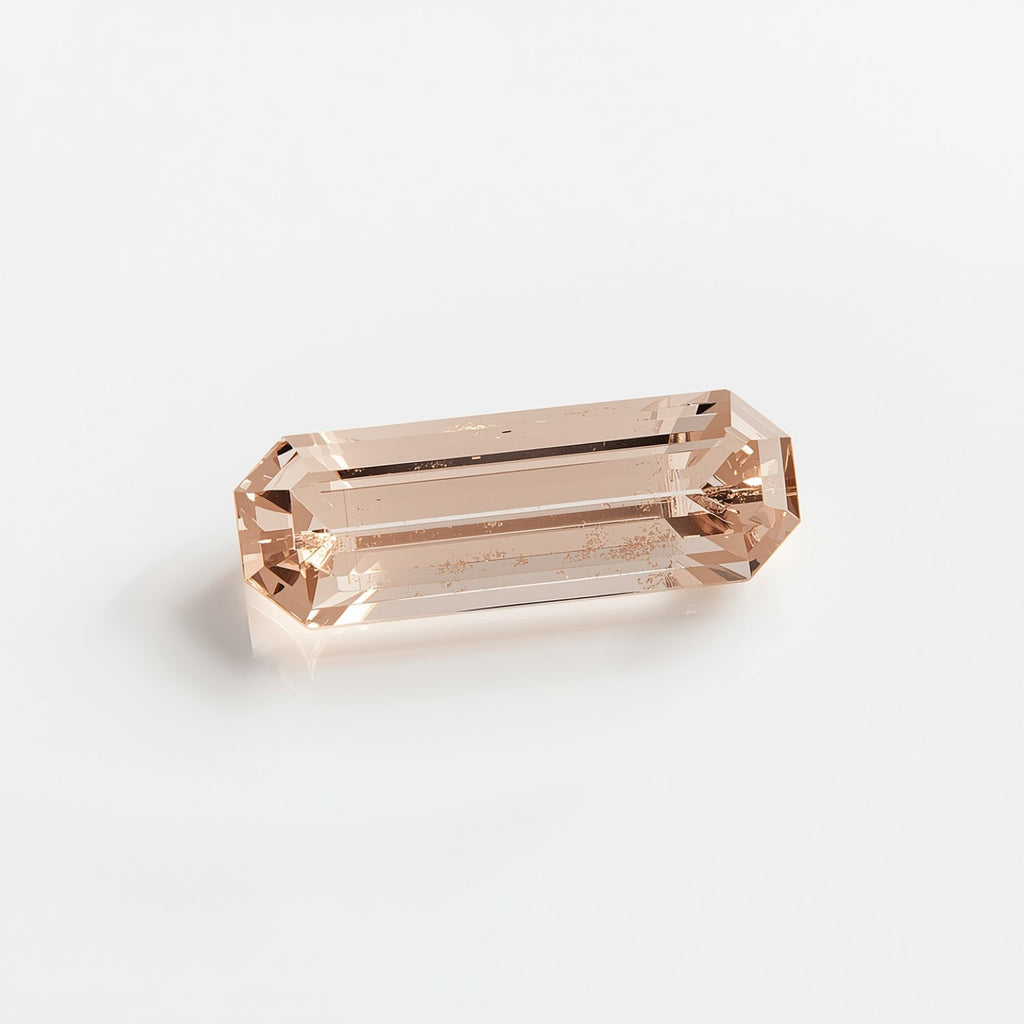 Morganite 10PC Tiny 2.5x5 MM Baguette Faceted Pink Polished Semi Precious Loose Gemstones