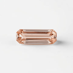 Morganite 1PC Tiny 4x8 MM Baguette Faceted Pink Luster Semi Precious Loose Gems