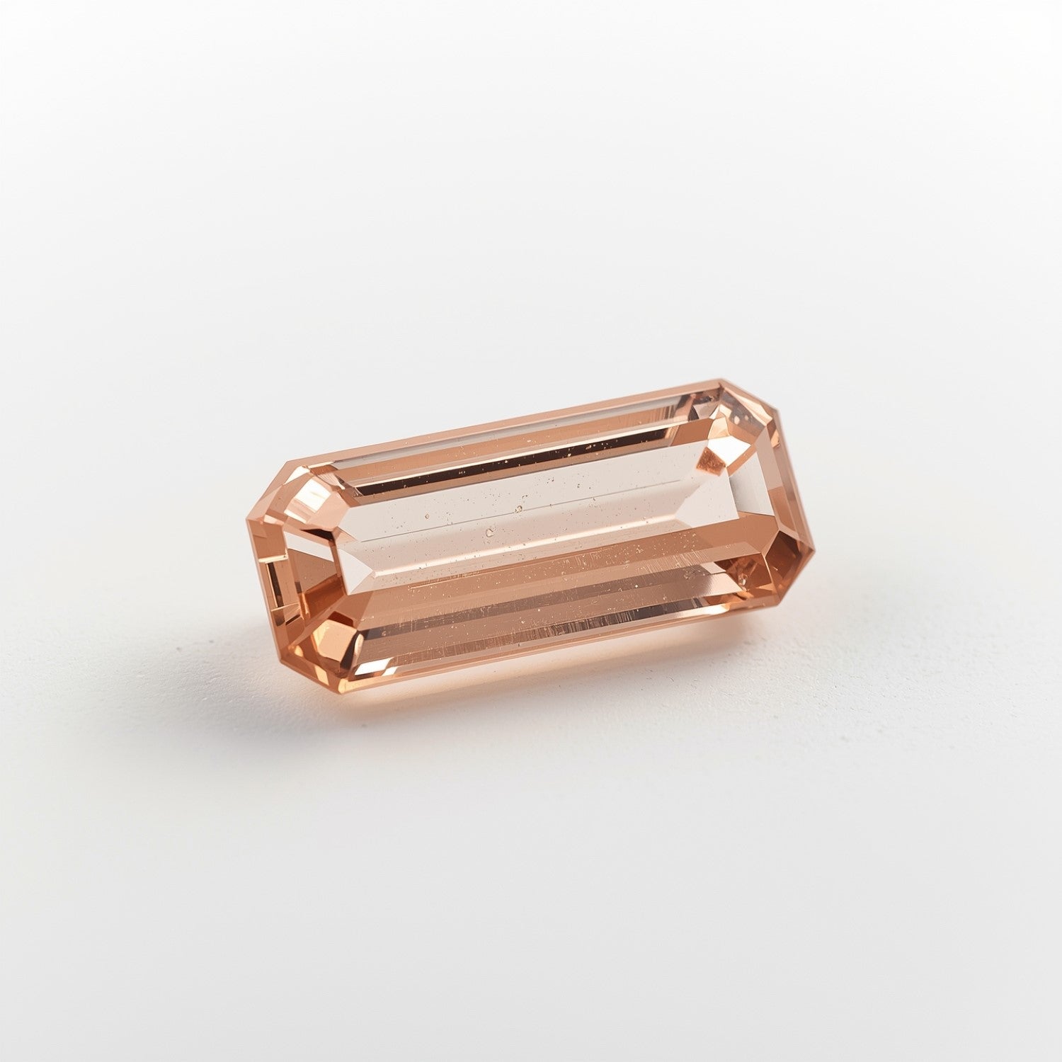 Morganite 1PC Large 8x16 MM Baguette Faceted Pink High-Quality Semi Precious Loose Gems Immagine principale del prodotto