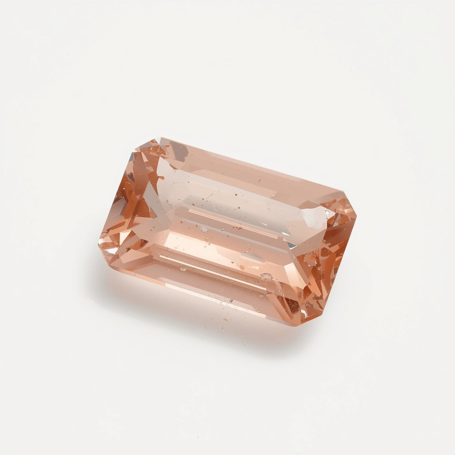 Morganite 1PC Large 8x16 MM Baguette Faceted Pink High-Quality Semi Precious Loose Gems