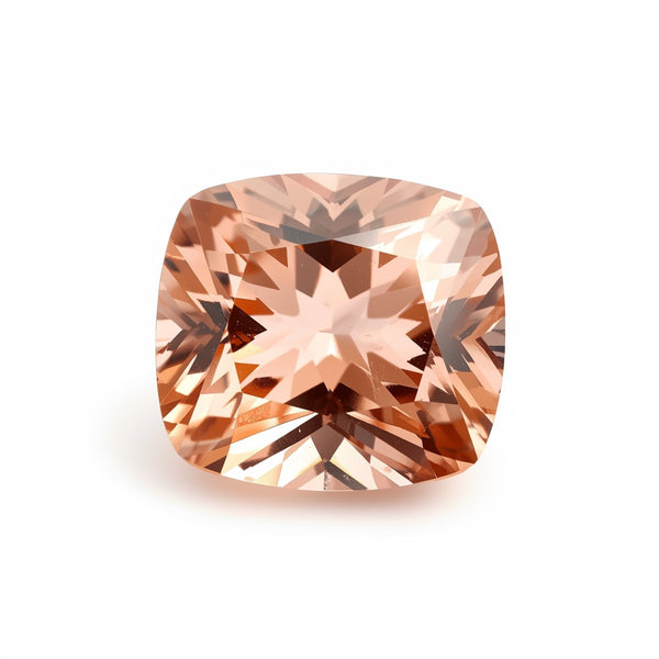 Morganite 1PC Chunky 16x16 MM Cushion Faceted Pink Pure Semi Precious Loose Gems