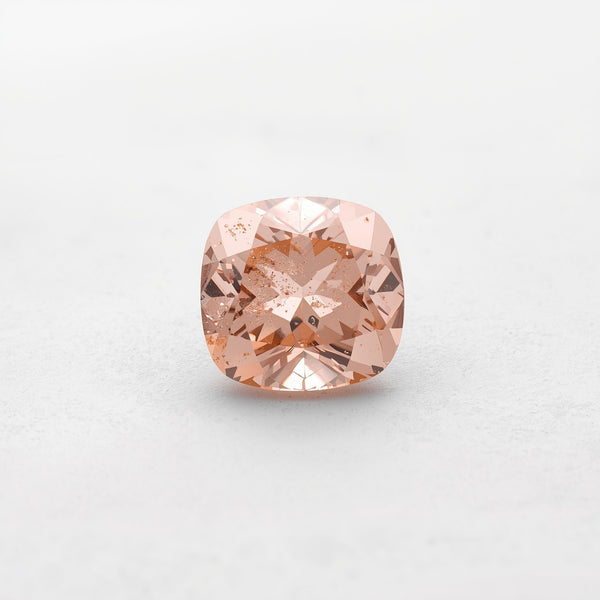 Morganite 1PC Tiny 5x5 MM Cushion Faceted Pink Sparkling Semi Precious Loose Gemstone