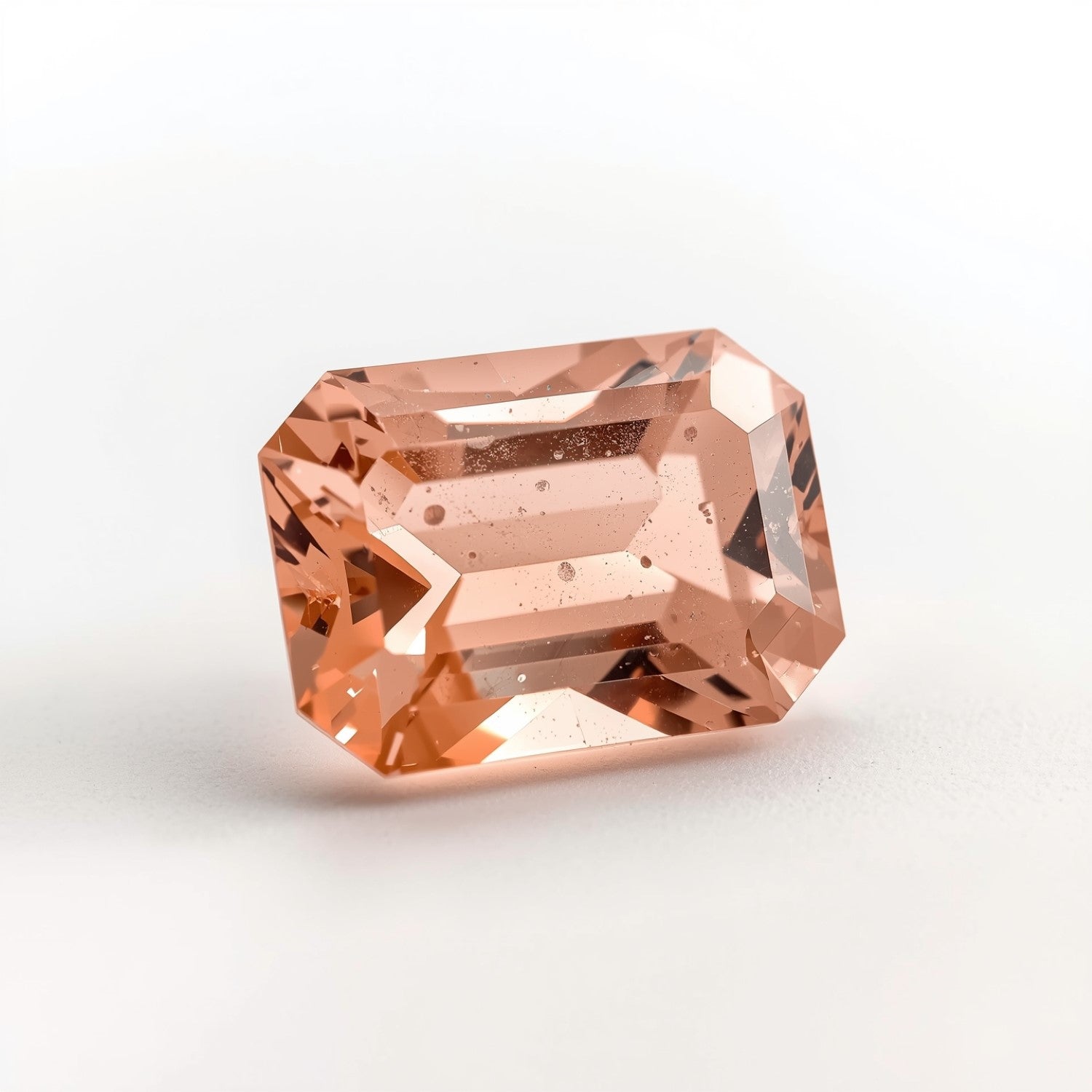 Morganite 1PC Chunky 12x16 MM Emerald Faceted Pink Superior Semi Precious Loose Gemstone