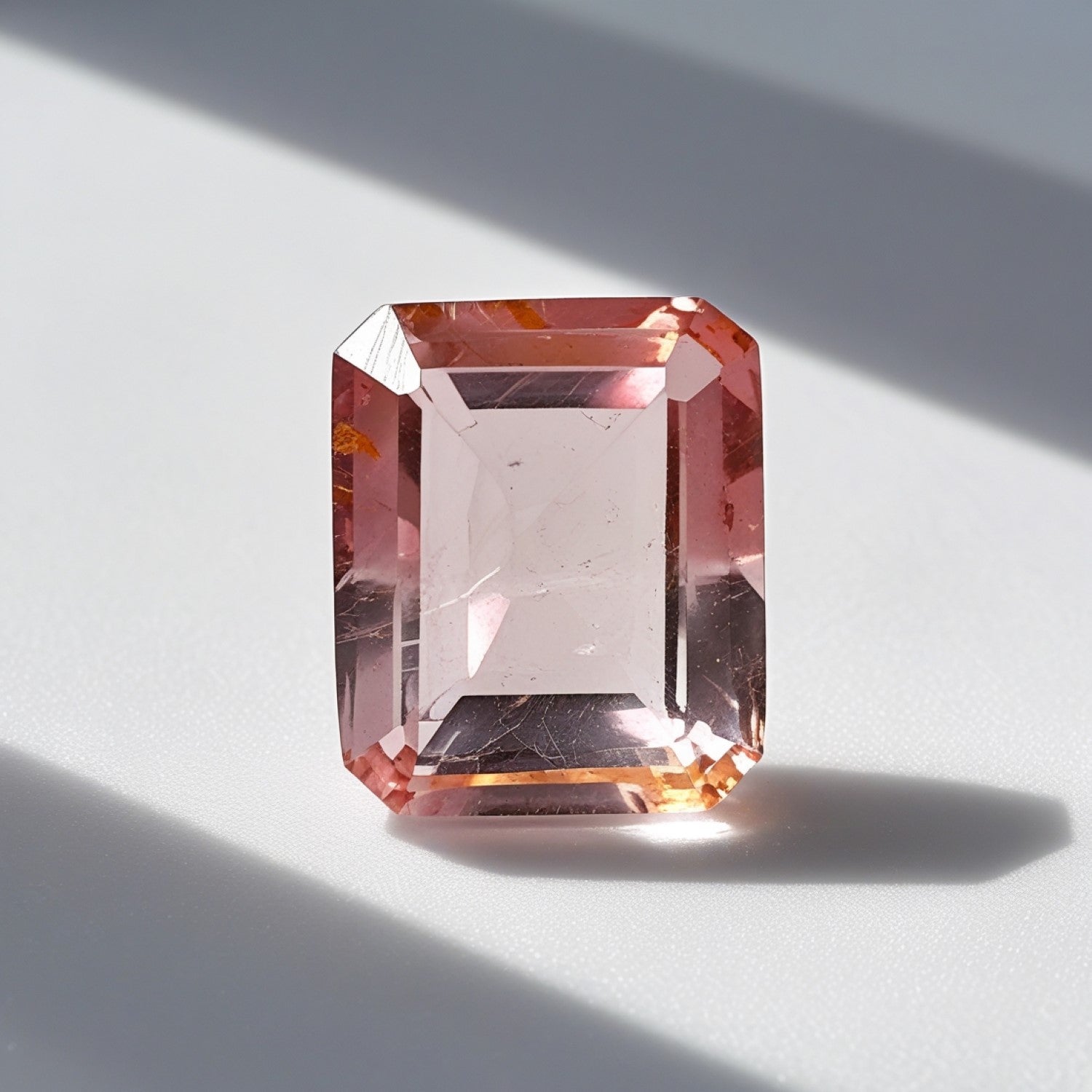 Morganite 1PC Tiny 4x6 MM Emerald Faceted Pink Brilliant Semi Precious Loose Gemstones