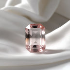 Morganite 1PC Tiny 5x7 MM Emerald Faceted Pink Sparkling Semi Precious Gems
