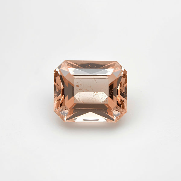 Morganite 1PC Small 6x8 MM Emerald Faceted Pink Polished Semi Precious Loose Gems