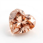 Morganite 1PC Chunky 14x14 MM Heart Faceted Pink Genuine Semi Precious Loose Gemstones