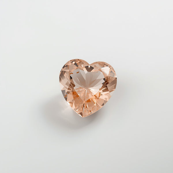 Morganite 10PC Tiny 4x4 MM Heart Faceted Pink Brilliant Semi Precious Loose Gems