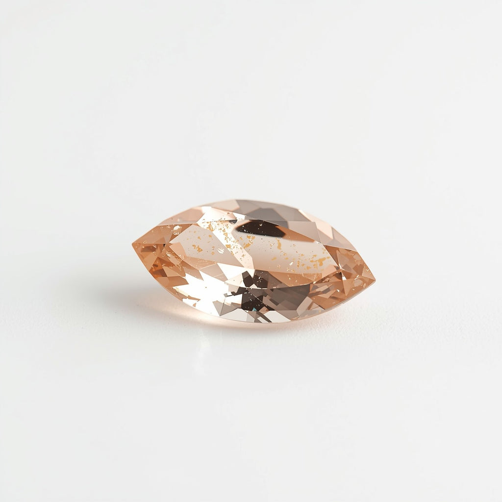 Morganite 1PC Chunky 10x20 MM Marquise Faceted Pink Splendid Semi Precious Gems