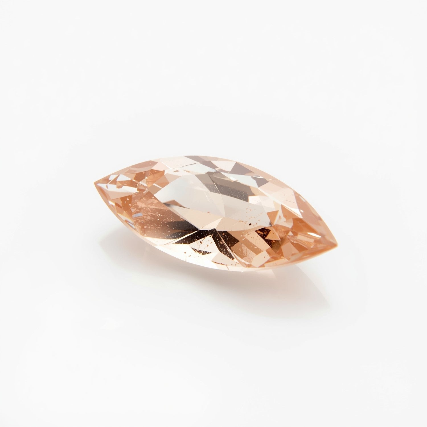 Morganite 1PC Small 5x10 MM Marquise Faceted Pink Fiery Semi Precious Gems