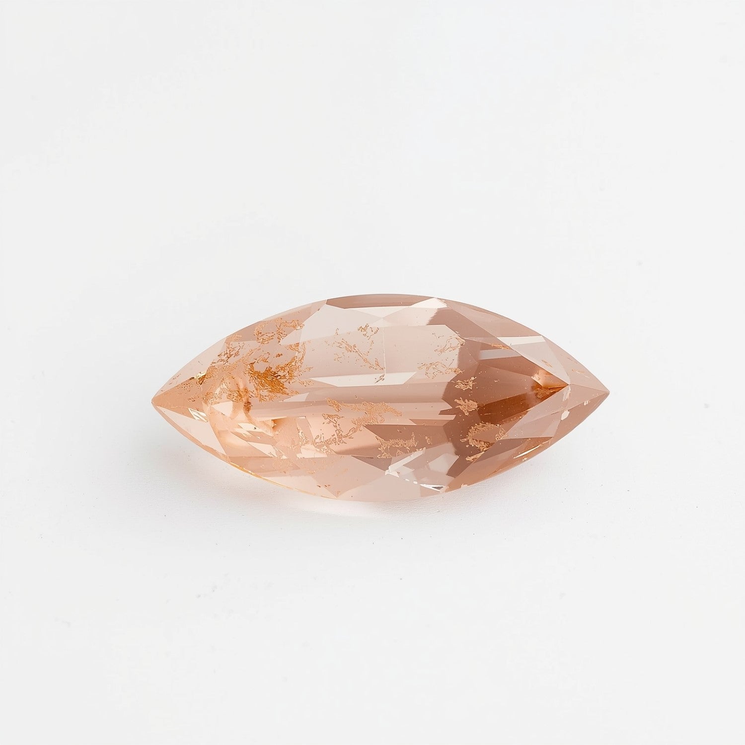 Morganite 1PC Medium 7x14 MM Marquise Faceted Pink Sparkling Semi Precious Loose Gemstone Второстепенное изображение товара