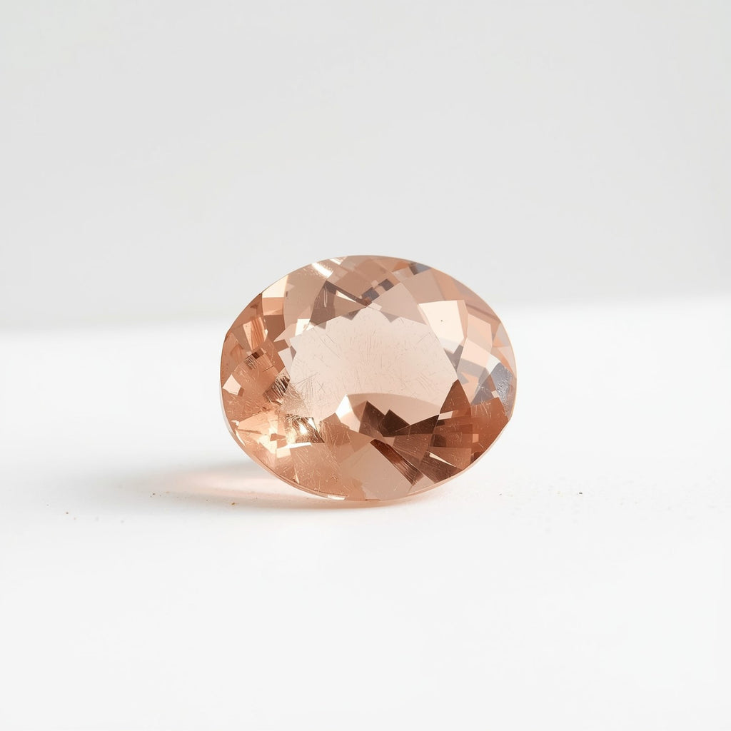 Morganite 1PC Medium 8x10 MM Oval Faceted Pink Brilliant Semi Precious Loose Gems