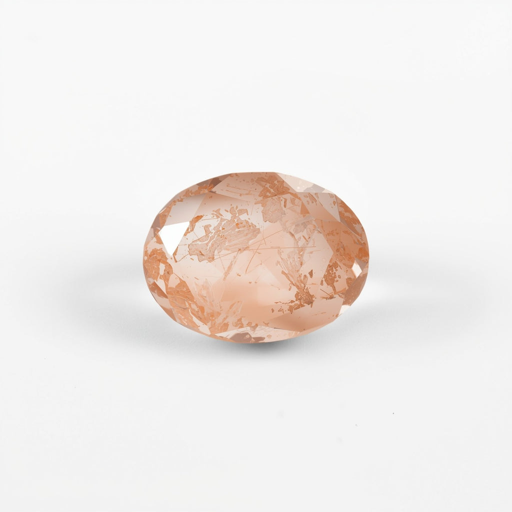 Morganite 1PC Large 9x11 MM Oval Faceted Pink Sparkling Semi Precious Loose Gemstone